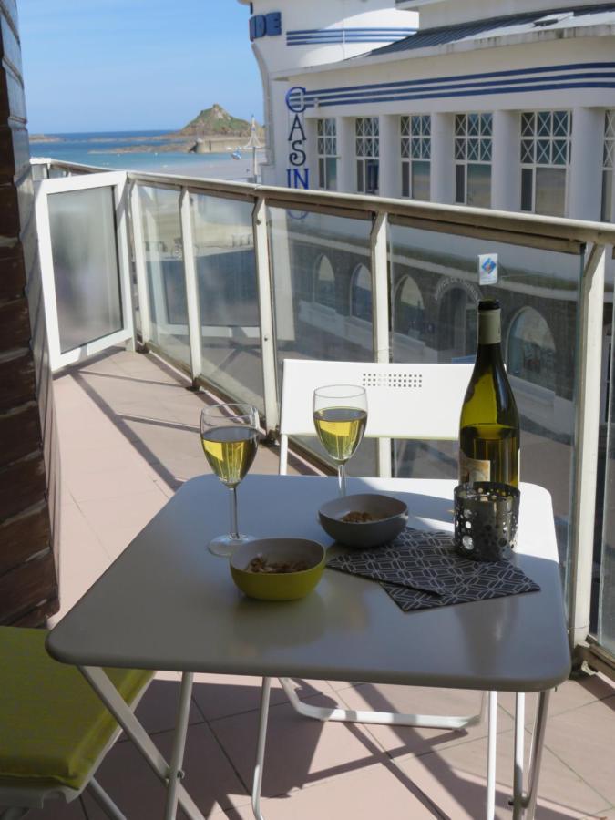 Les Bains Studio Vue Mer Pleneuf-Val-Andre Exteriör bild