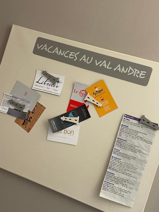 Les Bains Studio Vue Mer Pleneuf-Val-Andre Exteriör bild