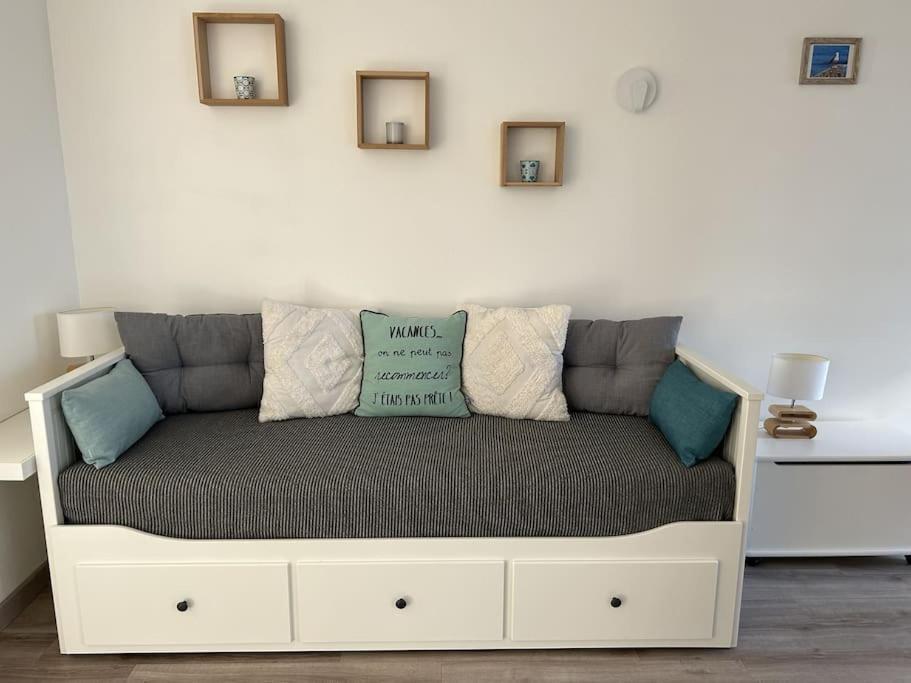 Les Bains Studio Vue Mer Pleneuf-Val-Andre Exteriör bild