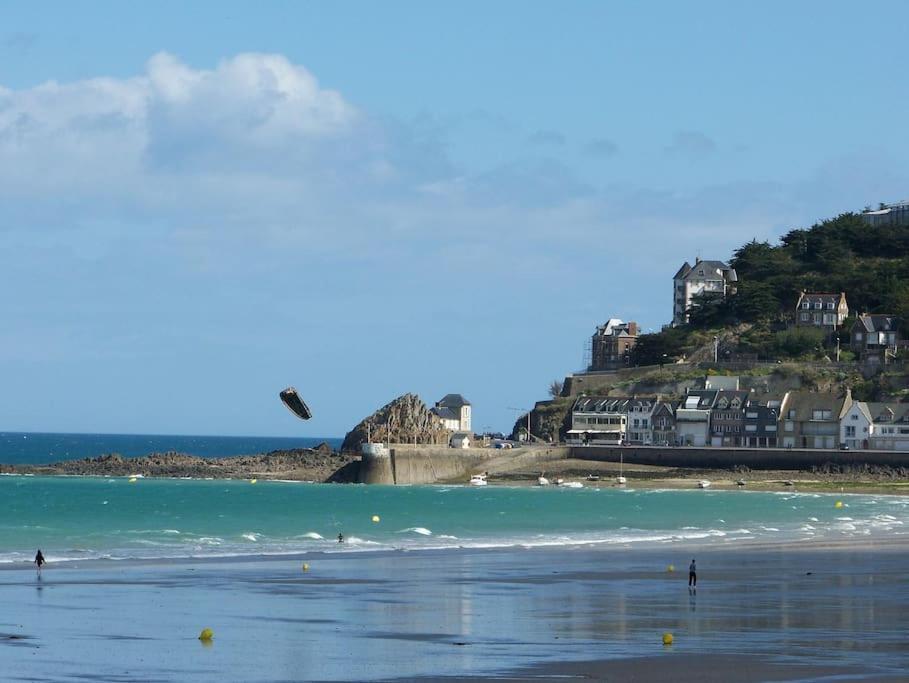 Les Bains Studio Vue Mer Pleneuf-Val-Andre Exteriör bild